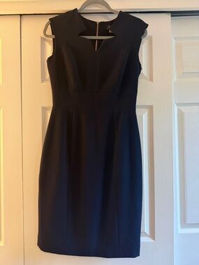 Classic Navy Sheath Dress